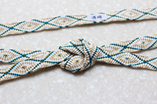 唐組「桐壺」花浅葱〈帯締め〉