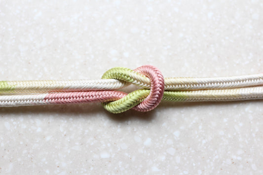 奈良組 四色段「桃李花」〈帯締め〉