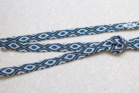 唐組「幡垂飾」縹〈帯締め〉