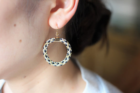 Maru Yatsugumi Piercing / Earrings Blue Gray <Accessories>