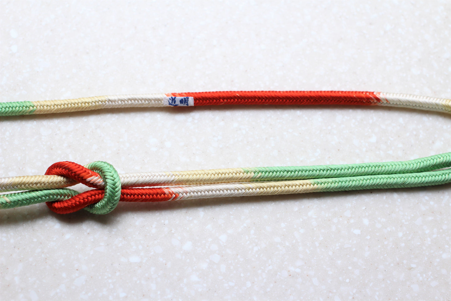 Nara-gumi four-color tier ``Kocho'' <Obi-jime>