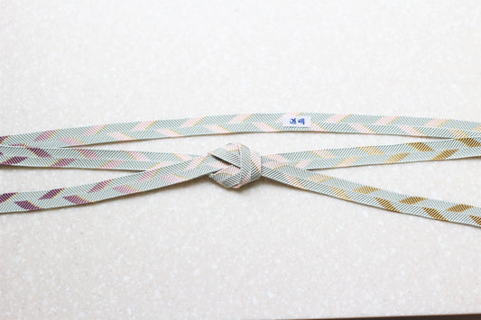 笹浪組「五雲」青磁（緑・紫暈し）〈帯締め〉