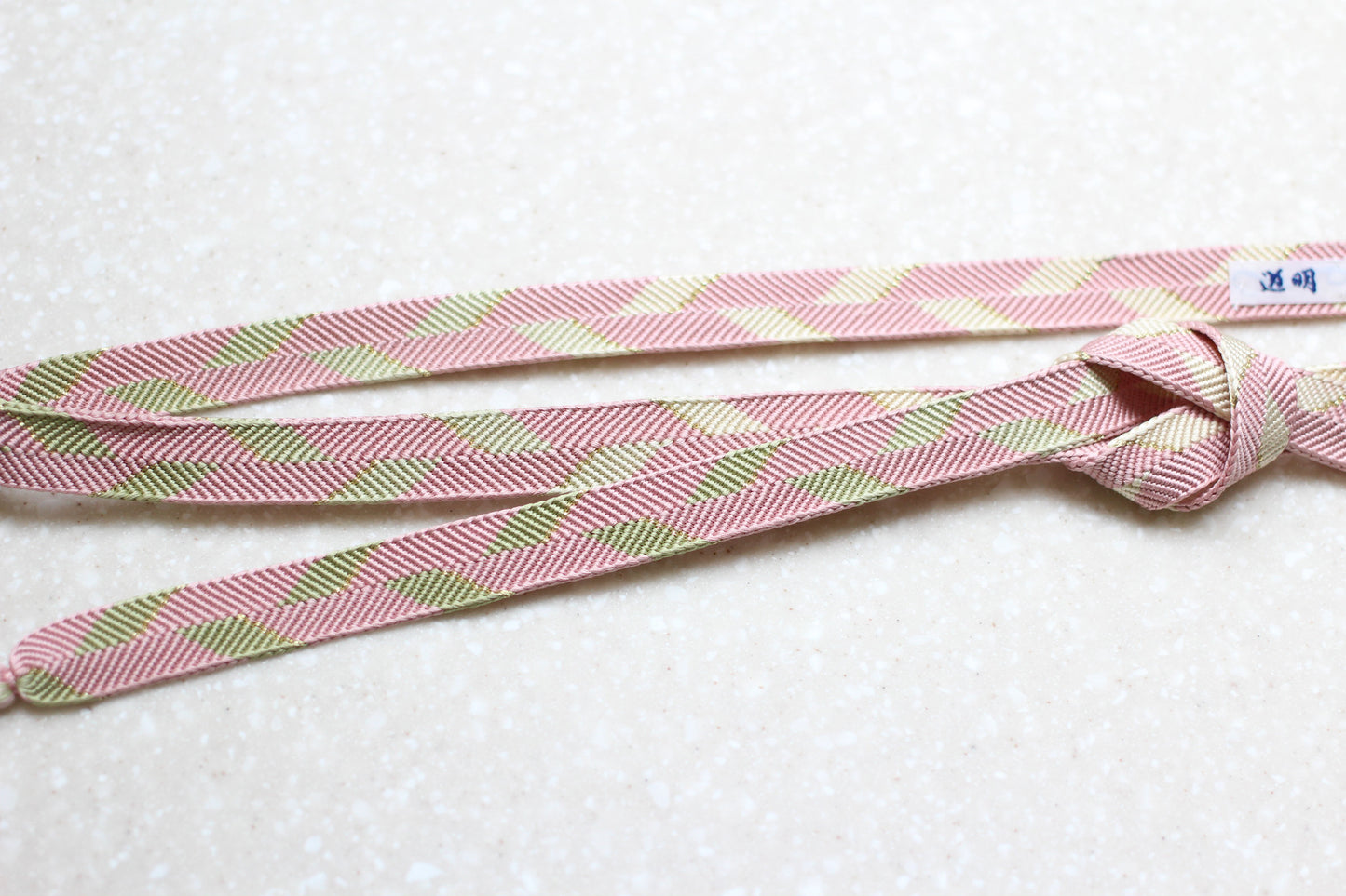 Sazanami-gumi "Goun" Light Red (Red/Green gradation) <Obi-jime>