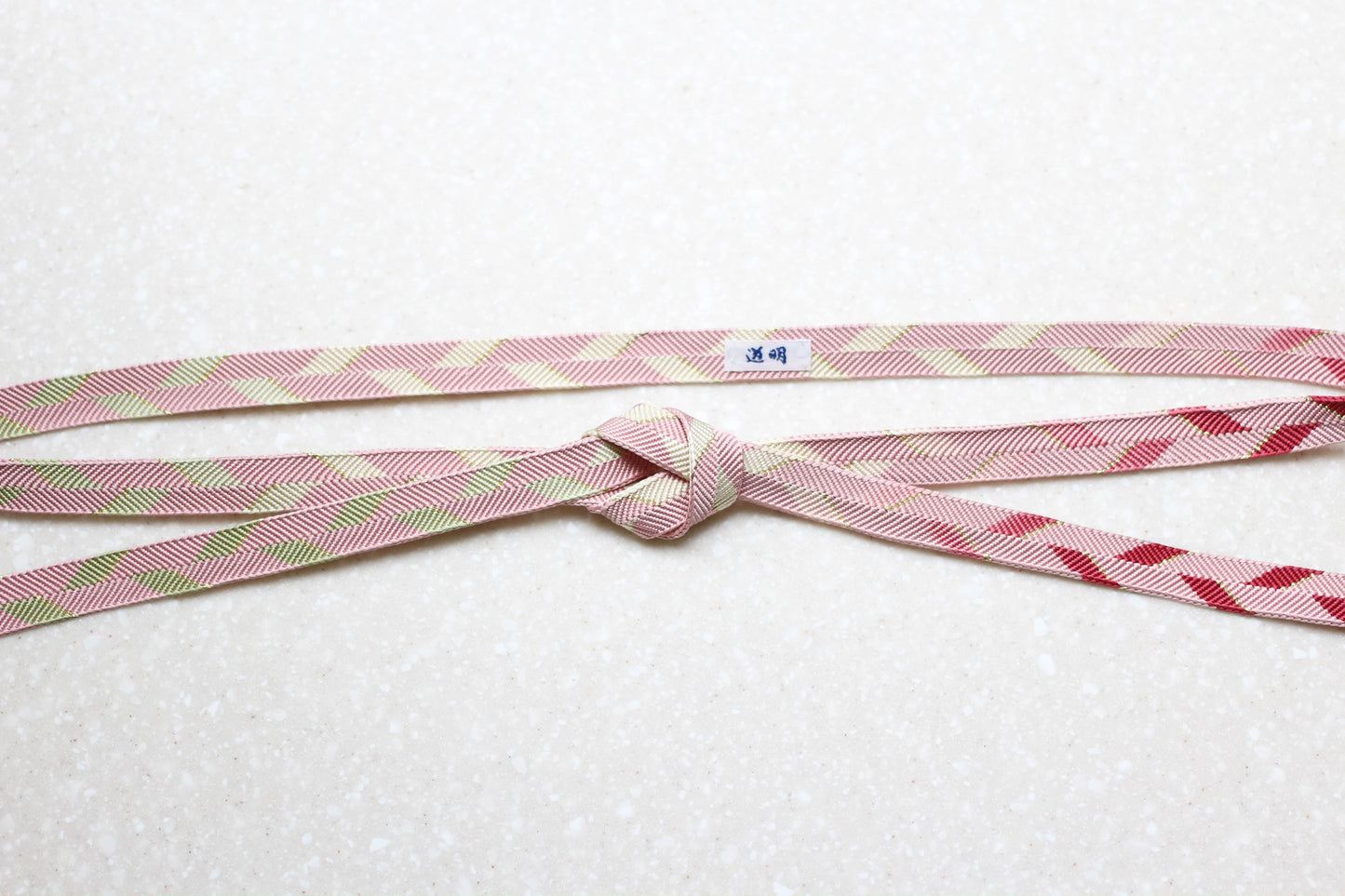 Sazanami-gumi "Goun" Light Red (Red/Green gradation) <Obi-jime>