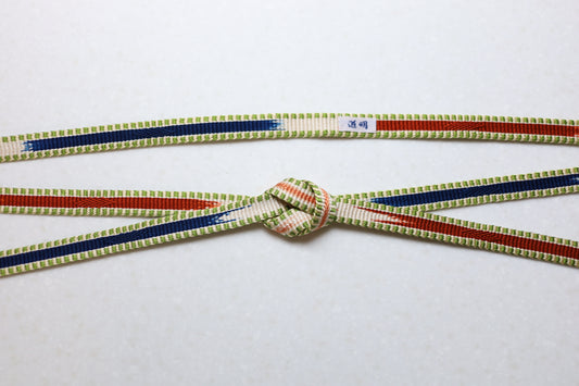 鎌倉組「三井寺」紺・錆朱〈帯締め〉