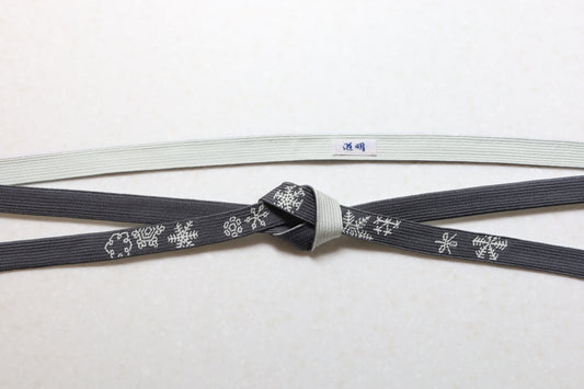 Korai-gumi twilled “Snowflakes” chestnut color