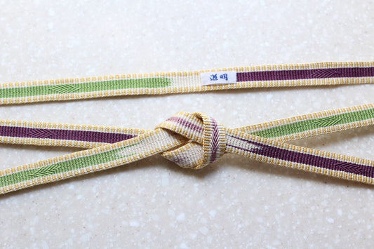 鎌倉組「三井寺」紫・緑〈帯締め〉