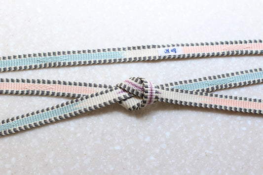 鎌倉組「三井寺」桜・青磁〈帯締め〉