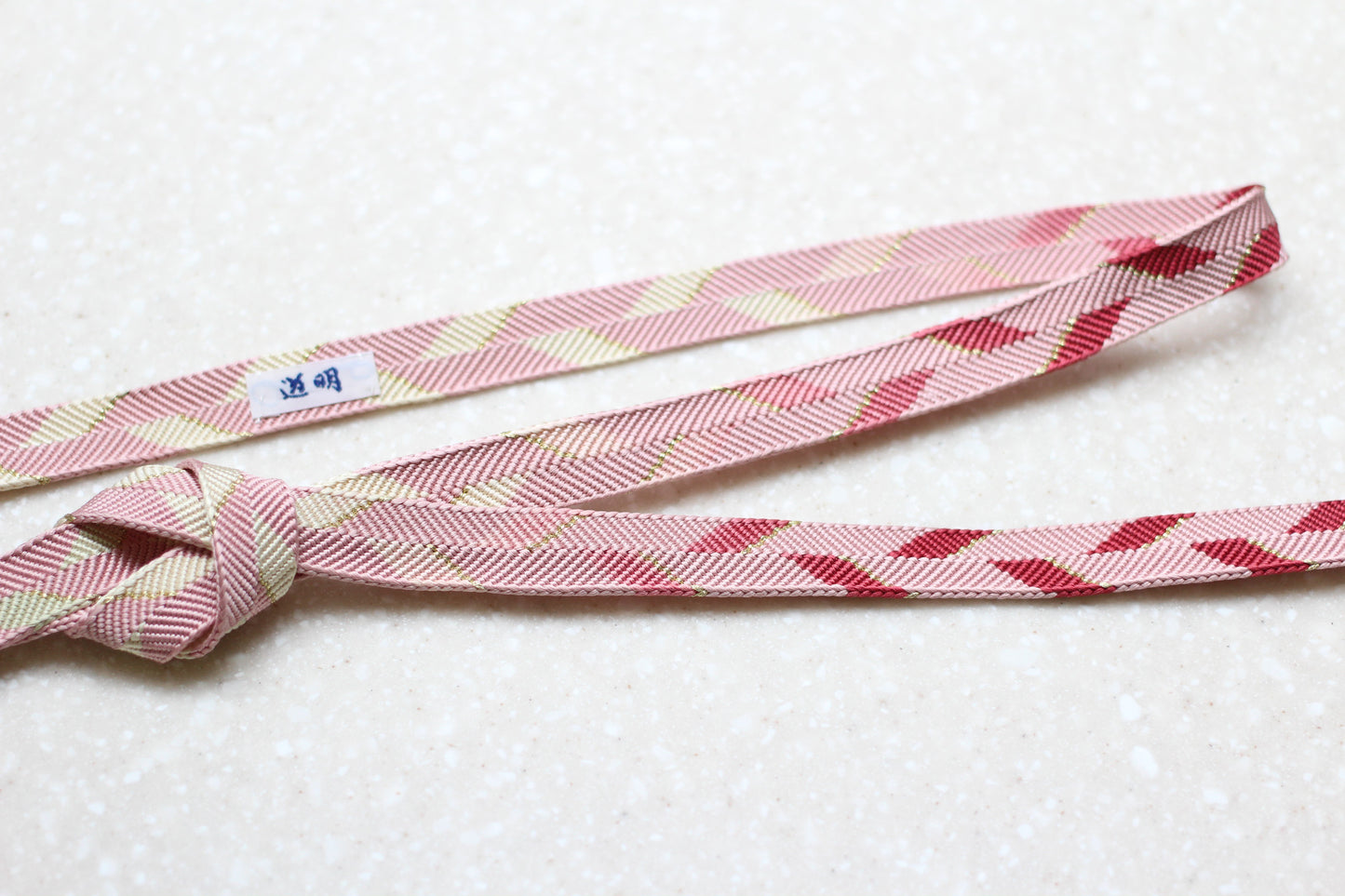 Sazanami-gumi "Goun" Light Red (Red/Green gradation) <Obi-jime>