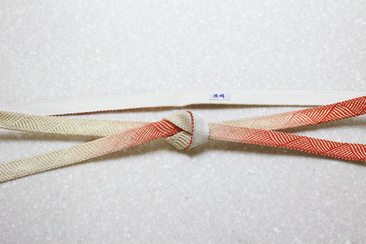 地内記組「西海」朱〈帯締め〉