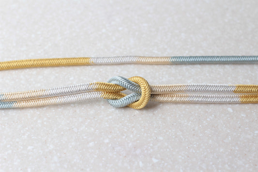 奈良組 四色段「納曾利」〈帯締め〉