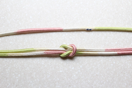 奈良組 四色段「桃李花」〈帯締め〉