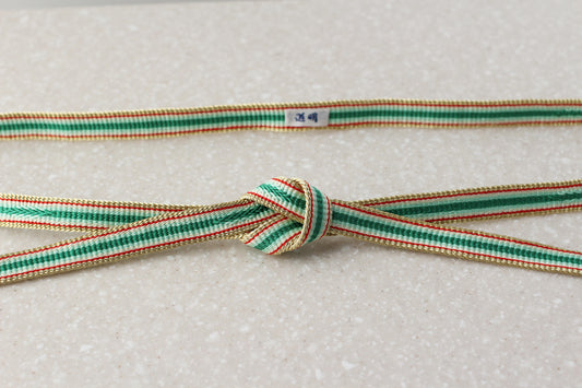 鎌倉組「水鏡」青竹〈帯締め〉