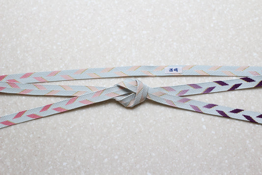 笹浪組「五雲」浅葱(紫・紅暈し)〈帯締め〉