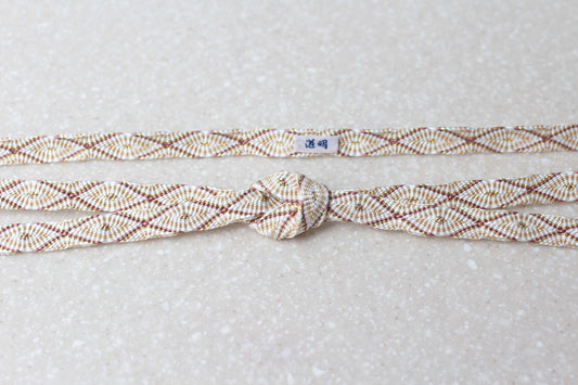 唐組「桐壺」小豆〈帯締め〉