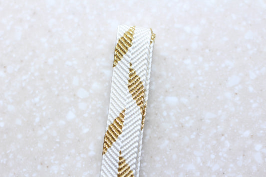 笹浪組 白金 旭光柄〈帯締め〉