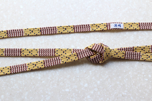 四間二枚組「戸帳」本科(黄)〈帯締め〉