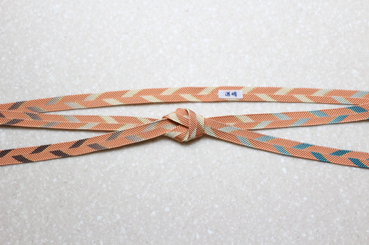 笹浪組「五雲」朱(青・墨暈し)〈帯締め〉