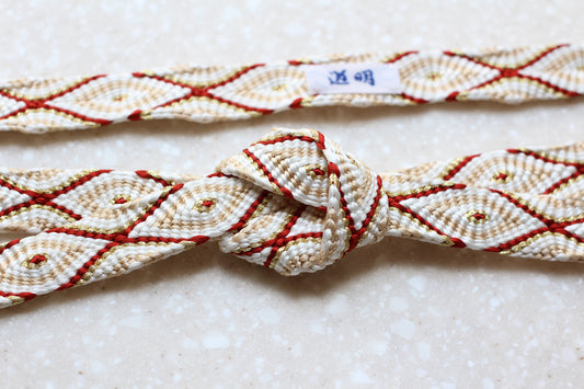 唐組「桐壺」錆朱〈帯締め〉