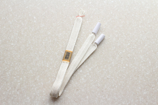 笹浪組 男性用羽織紐 白